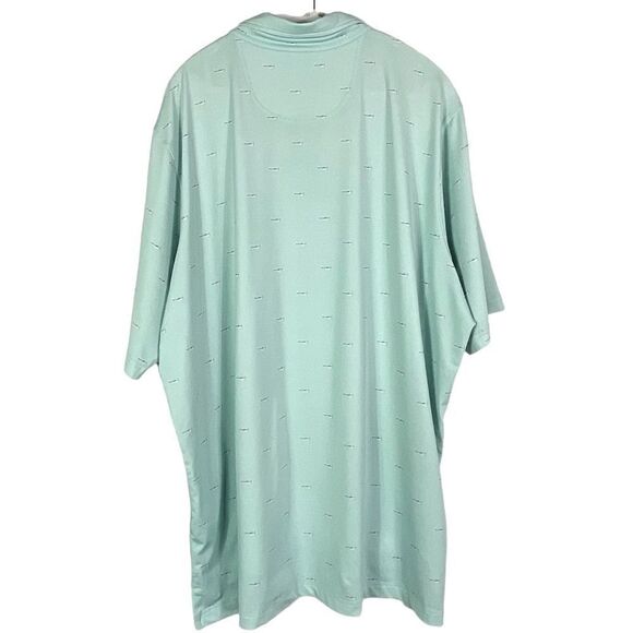 Fairway & Greene Men’s Golf Polo size XXL, mint green with seaplane print - Picture 3 of 12